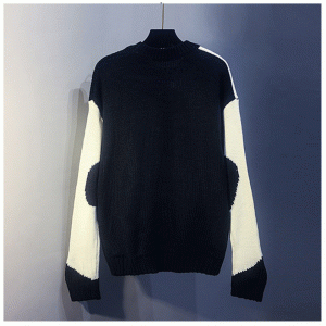 2019 Mới mùa đông sữa bò Jacquard sợi dày áo thun rộng áo len