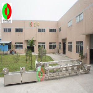 Dây chuyền sản xuất máy rửa rau / máy rửa rau đa chức năng / dây chuyền sản xuất chế biến rau sạch ba lớp