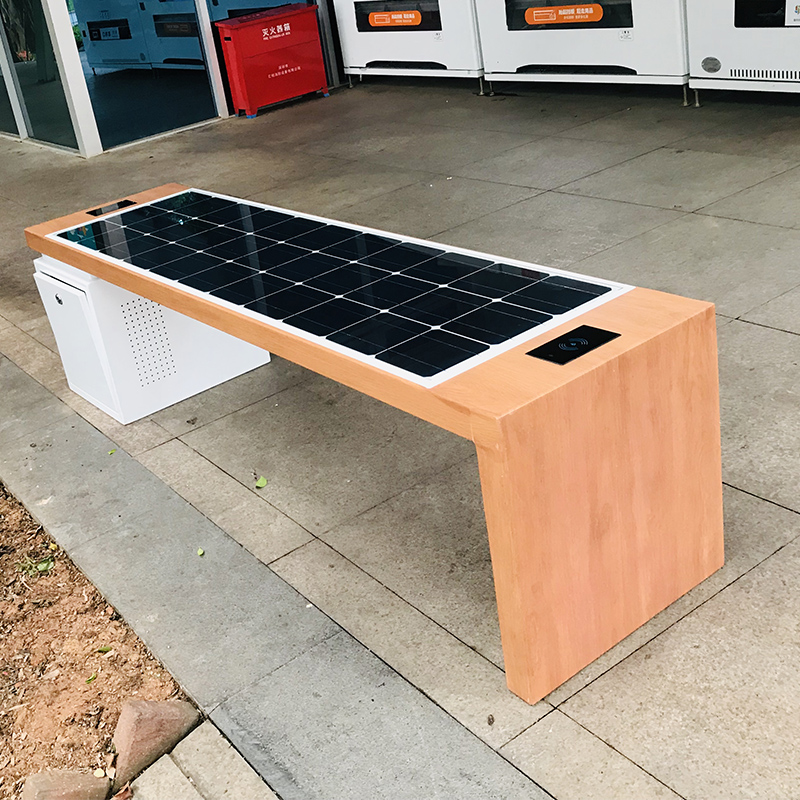 Sản phẩm năng lượng mặt trời Xu hướng ghế dự bị công viên Backless 2019