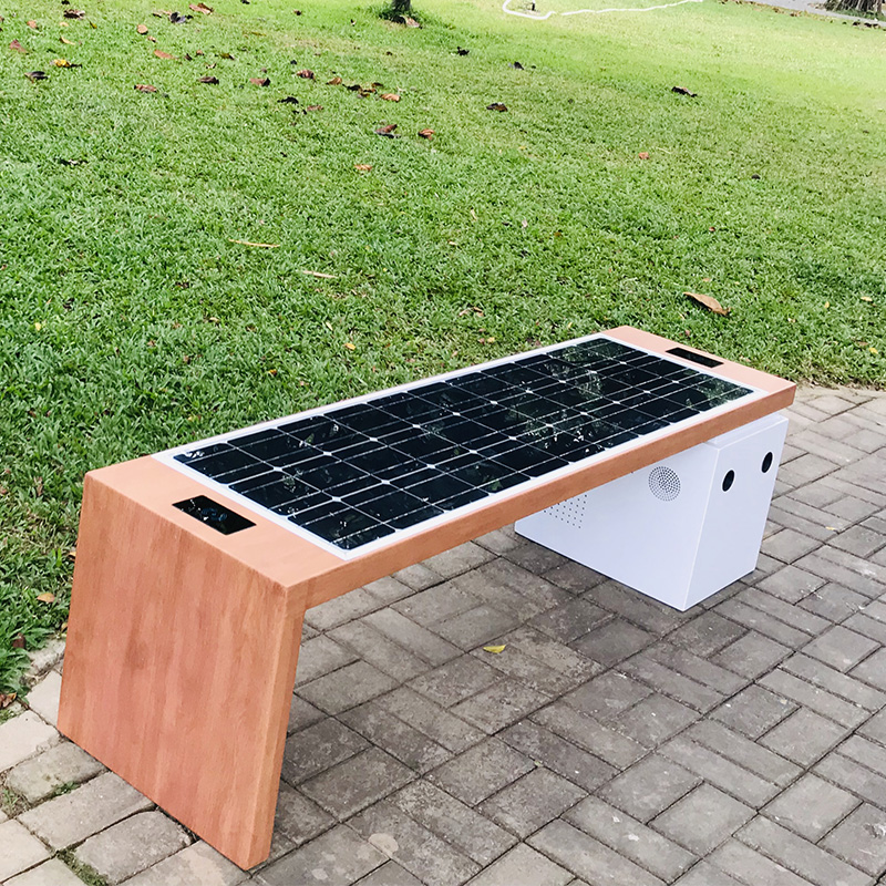 Sản phẩm năng lượng mặt trời Xu hướng ghế dự bị công viên Backless 2019
