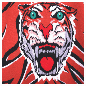 Tùy chỉnh OEM Tiger Head Jacquard Winter Dày Wool Dệt kim Áo len thời trang Áo len