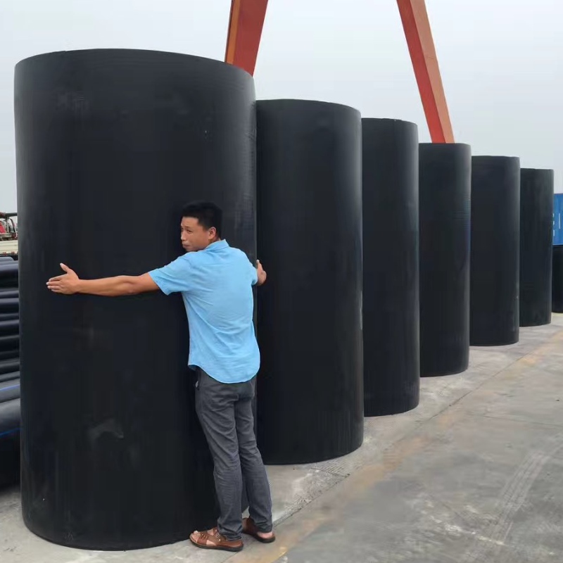 1600mm Kích thước lớn của ống HDPE, ống HDPE cho nước thải