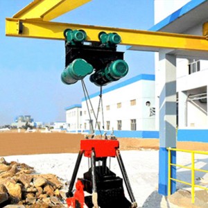 Cần cẩu đơn trên không với Grab