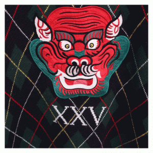 Ấm áp mặt rồng Patchworks Mùa đông dày máy tính dệt kim áo len Áo thun