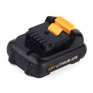 Pin công cụ sạc thay thế Li-ion 12V 2000mAh cho Dewalt DCB120, DCB121