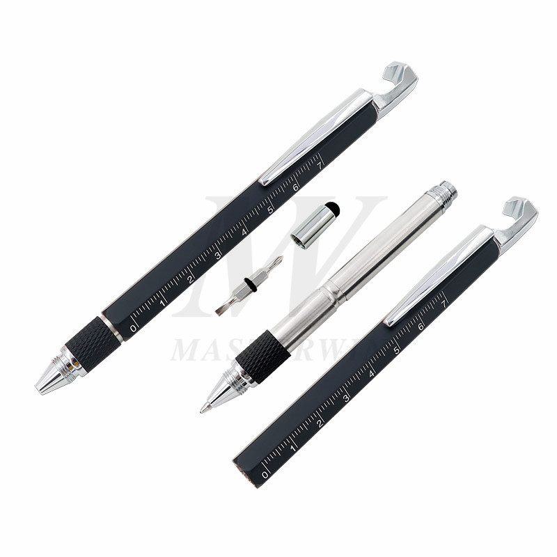 Bút công cụ đa năng 6 trong 1 với bút stylus / Thước / Giá đỡ điện thoại di động / Dụng cụ mở / Tuốc nơ vít BP19-003