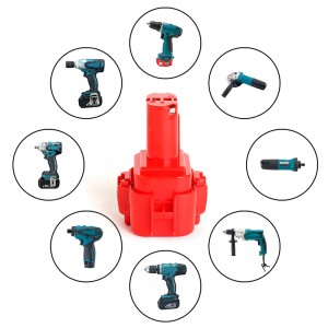 9100, 9100A, 9101 9.6V 1300mAh Thay thế pin khoan không dây Pin sạc