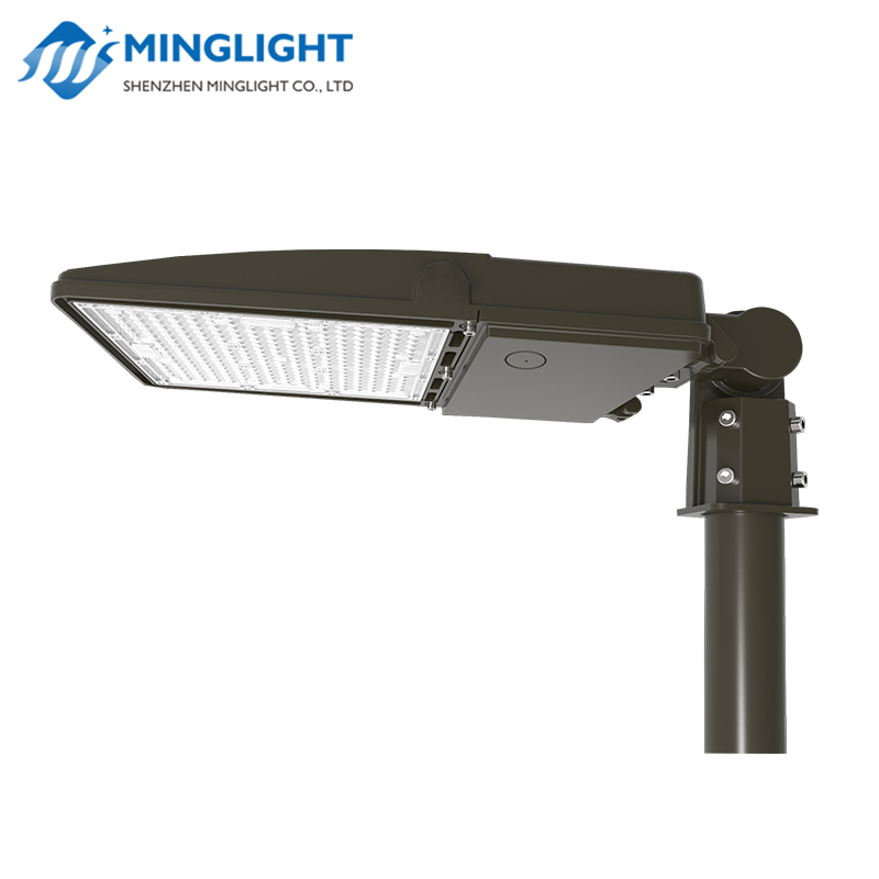 LED ShoeBox bãi đậu xe cực nhẹ đèn đường với cảm biến chuyển động u0026 tế bào quang điện tử