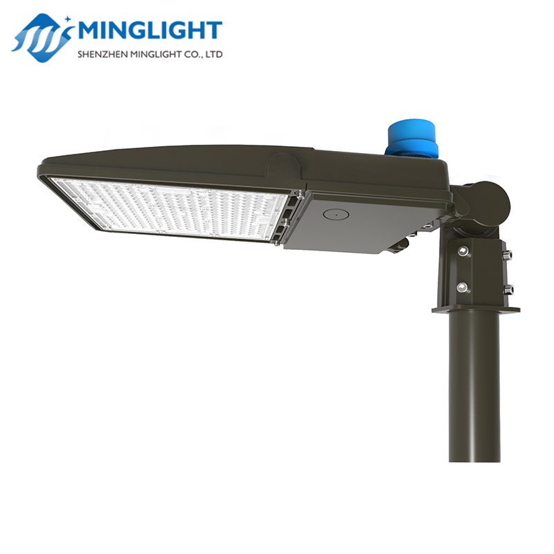 LED ShoeBox bãi đậu xe cực nhẹ đèn đường với cảm biến chuyển động u0026 tế bào quang điện tử