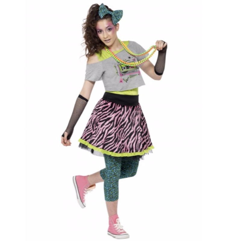 Kids Girls Back to 80s Wild Child Dress Dress Dress