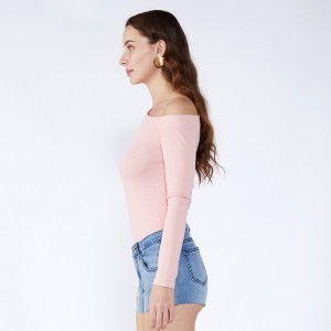 Áo khoác lửng nữ cổ điển có một vai dài tay JCGJ190315010