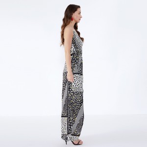 Phụ nữ chất lượng cao Váy maxi dài Thời trang maxi thời trang Casual Ruffle hoa