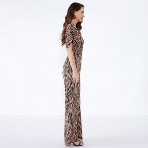 Tiệc Bắc Âu dành cho người lớn Chất lượng cao Tiger Stripe Jumpsuit JCGJ190315073