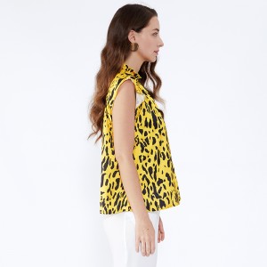 Đá cẩm thạch In Halter Off Shoulder Women Sexy Vest Tops SI5118