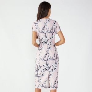 Thời trang Lady Lady crochet dài Lycra đầm