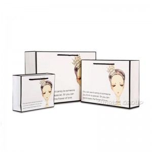 Logo tùy chỉnh được in bằng tay cầm Túi giấy bán buôn