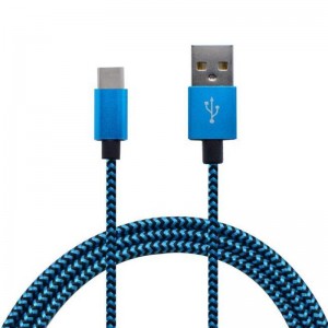 Cáp dữ liệu được bọc từ loại C đến USB