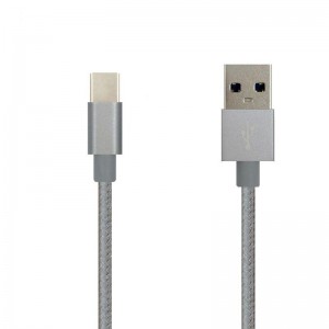 Cáp dữ liệu nylon màu tinh khiết Loại-C