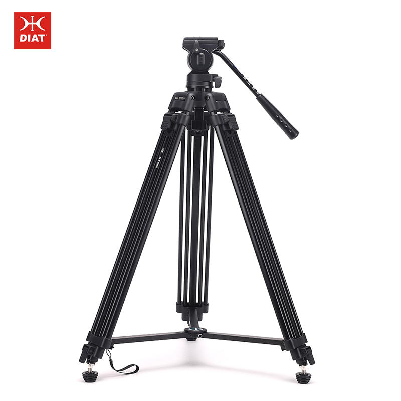 Thiết kế mới Diat DT650 Camera chuyên nghiệp Chân máy ảnh Chân máy nặng Nhiệm vụ nhôm hợp kim Magiê Video Chân máy ảnh