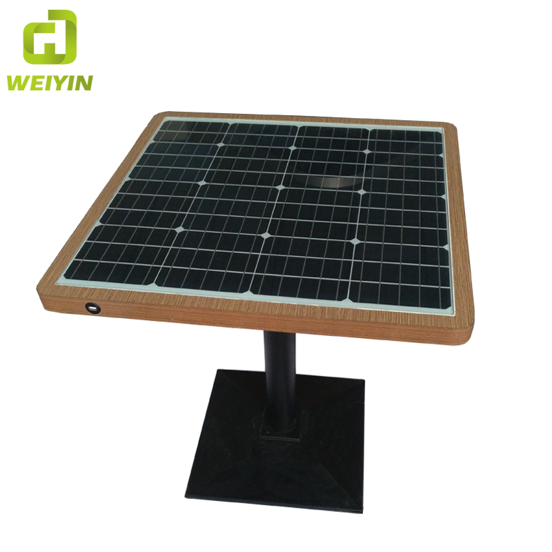 Điện thoại năng lượng mặt trời USB và sạc không dây WiFi Hot Spot Smart Garden Table