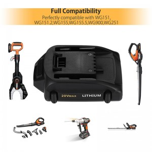 Pin thay thế pin công cụ Li-ion 20V 1500mAh cho Worx WA3525