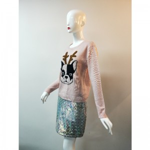 HỒNG GIỎ HÀNG IN JUMPER RLWS0019F