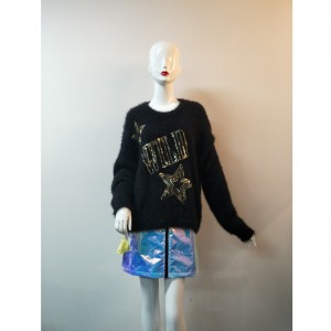 SWEATER BLACK STAR-IN RLWS0056F