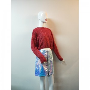 SWEATER ĐỎ NGẮN RLWS0093F