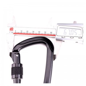 Hợp kim nhôm ngoài trời có khóa D khóa leo núi loại carabiner