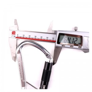 Hàng không leo núi bằng nhôm khóa nhanh chóng leo núi đá ngoài trời carabiner cắm trại tập thể dục võng yoga với phụ kiện móc nhôm hợp kim an toàn