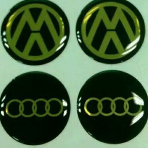 Tùy chỉnh in decal 3d trong suốt, nhãn gel trong suốt polyurethane, dán nhựa Epoxy pu cho xe hơi