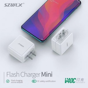 WEX - V40C Bộ sạc nguồn OPPO VOOC, bộ sạc tường, bộ sạc du lịch