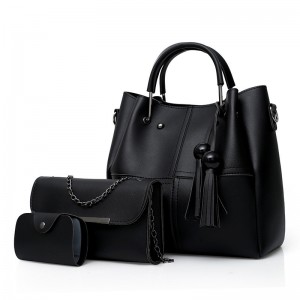 HD0827--3 PCS Mỗi bộ Phụ nữ PU Leather Tote PU Leather Túi xách xách tay PU Leather Coin Purse