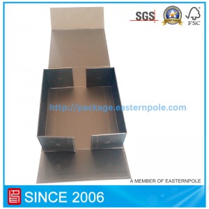 Nam châm sang trọng màu đen hộp giấy có thể gập lại