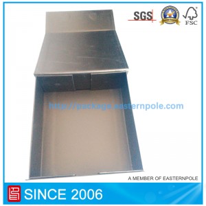 Nam châm sang trọng màu đen hộp giấy có thể gập lại