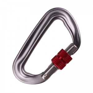 Khóa móc leo núi ngoài trời khóa chính carabiner đai ốc đa chức năng khóa leo ngoài trời nhanh chóng bắt thiết bị khóa an toàn lỗ phát hiện khóa d-vít khóa chính hàng không hợp kim nhôm