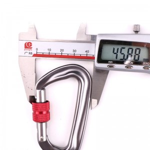 Khóa móc leo núi ngoài trời khóa chính carabiner đai ốc đa chức năng khóa leo ngoài trời nhanh chóng bắt thiết bị khóa an toàn lỗ phát hiện khóa d-vít khóa chính hàng không hợp kim nhôm