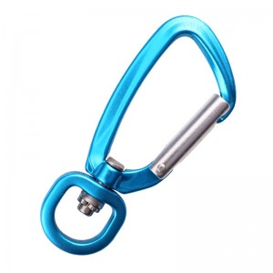 Chất lượng cao carabiner kéo lớn hàng không nhôm leo núi khóa động vật lớn kéo chó khóa leo võng yoga nhanh clasp