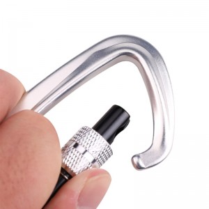 Đai ốc khóa chính của leo núi và cắm trại ngoài trời, carabiner, móc leo núi đa chức năng, khóa leo núi, thiết bị giảm tốc nhanh ngoài trời, khóa an toàn, lỗ thăm dò, khóa dây loại d, khóa chính, hợp ki...