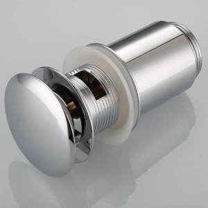 Đồng thau mạ chrome bấm clack bật lên chất thải cho lưu vực