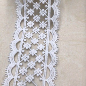 3 # ren lụa sữa ， Polyester / nylon nylon lace ren bông