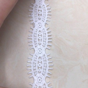 4 # ren lụa sữa ， Polyester / nylon nylon lace ren bông