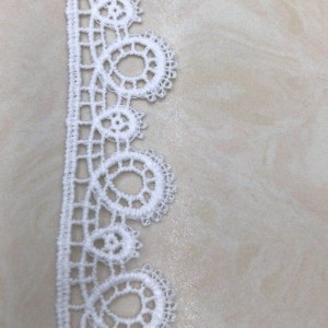 4 # ren lụa sữa ， Polyester / nylon nylon lace ren bông