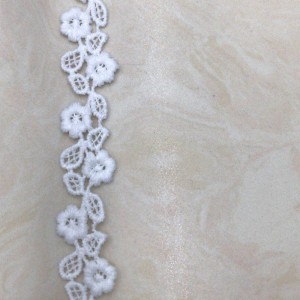 7 # ren lụa sữa ， Polyester / nylon nylon ， ren bông