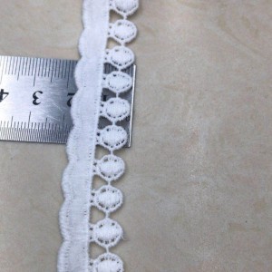 8 # ren lụa sữa ， Polyester / nylon nylon ， ren bông