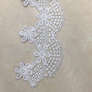 9 # ren lụa sữa ， Polyester / nylon nylon lace ren bông