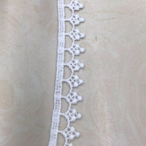 12 # ren lụa sữa ， Polyester / nylon nylon lace ren bông