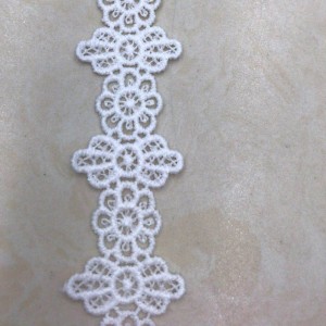 15 # ren lụa sữa ， Polyester / nylon nylon lace ren bông