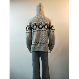 GRAY IN IN SWEATER COAT RLMS0066F