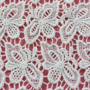 Vải ren Ý mới vải bướm nước hòa tan đẹp cho quần áo